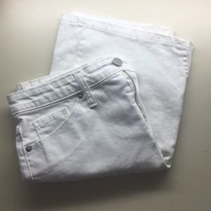 White Denim Skirt